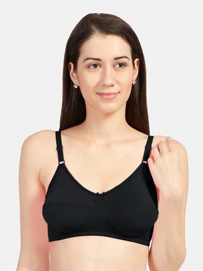 Loreal-Women_s-Non-Padded-Regular-Bra-Black-Front