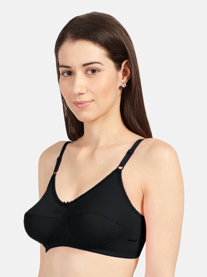 Loreal-Women_s-Non-Padded-Regular-Bra-Black-Left