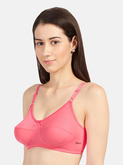 Loreal-Women_s-Non-Padded-Regular-Bra-Coral-Left