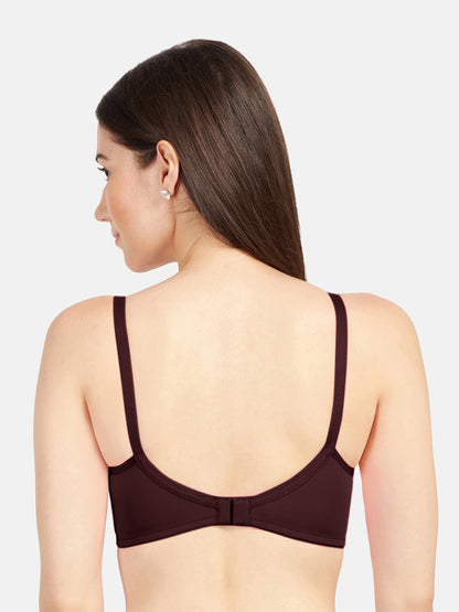 Loreal-Women_s-Non-Padded-Regular-Bra-Maroon-Back