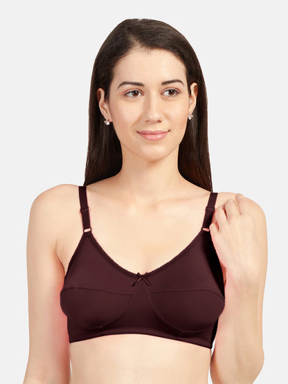 Loreal-Women_s-Non-Padded-Regular-Bra-Maroon-Front