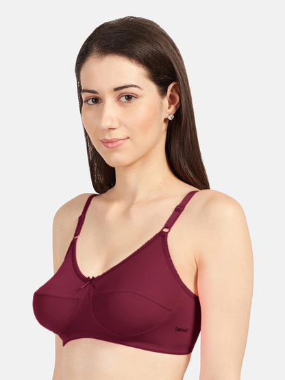 Loreal-Women_s-Non-Padded-Regular-Bra-Wine-Left