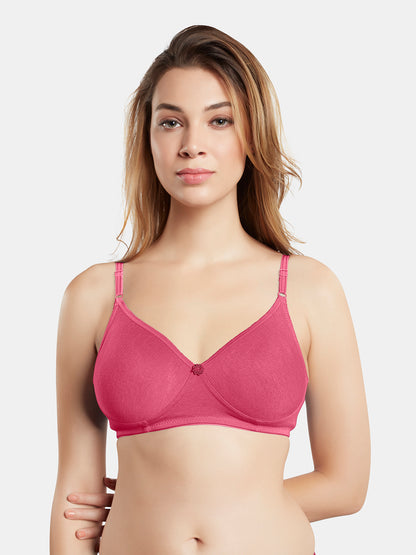 Non-Padded Wirefree Medium Coverage Polycotton Minimizer Bra – FELONG
