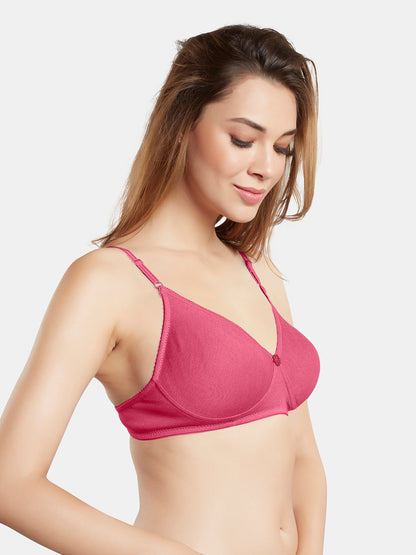 Non-Padded Wirefree Medium Coverage Polycotton Minimizer Bra – FELONG