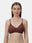 Medium Coverage Non Wired Non Padded Polyester Cotton Everyday Bra with Seamless Cups - Smile