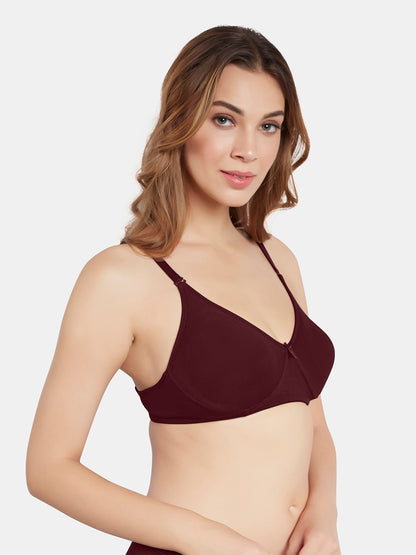 Non Padded Wirefree Cotton Polyester Moderate Coverage Minimizer Bra with Detachable Straps – CATWALK