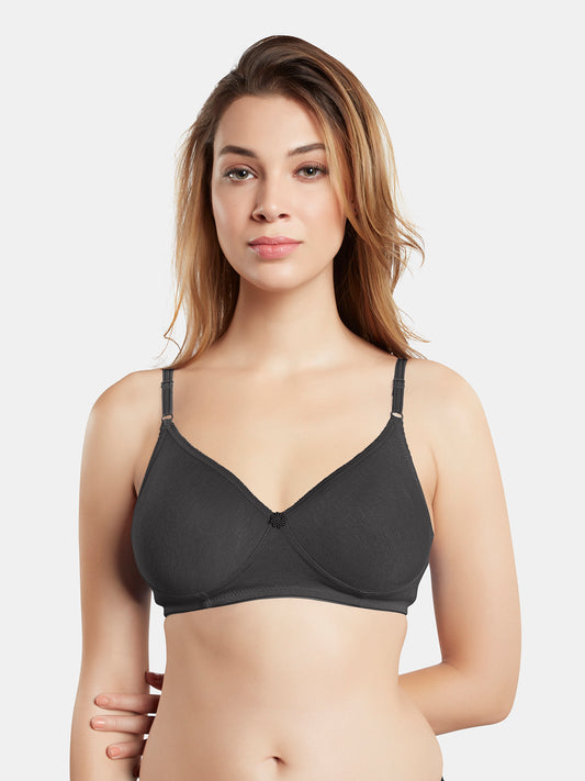 Non-Padded Wirefree Medium Coverage Polycotton Minimizer Bra – FELONG