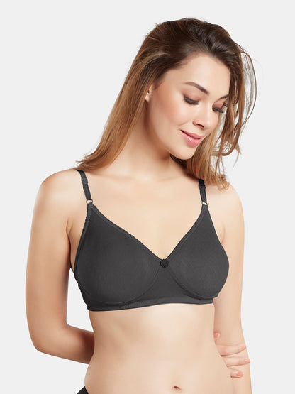 Non-Padded Wirefree Medium Coverage Polycotton Minimizer Bra – FELONG