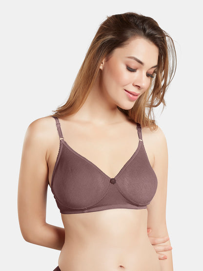 Non-Padded Wirefree Medium Coverage Polycotton Minimizer Bra – FELONG