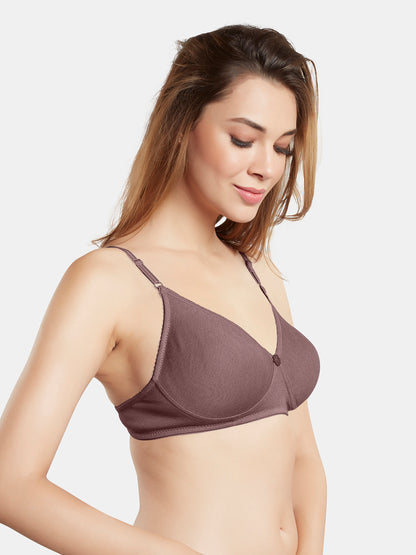 Non-Padded Wirefree Medium Coverage Polycotton Minimizer Bra – FELONG