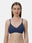 Medium Coverage Non Wired Non Padded Polyester Cotton Everyday Bra with Seamless Cups - Smile