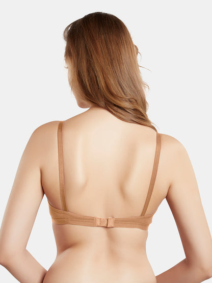 Non Padded Wirefree Medium Coverage Polyester Cotton Everyday Bra with Adjustable Straps – OMANIA