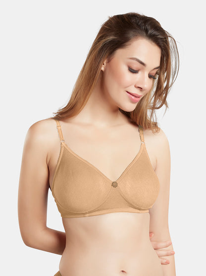 Non-Padded Wirefree Medium Coverage Polycotton Minimizer Bra – FELONG