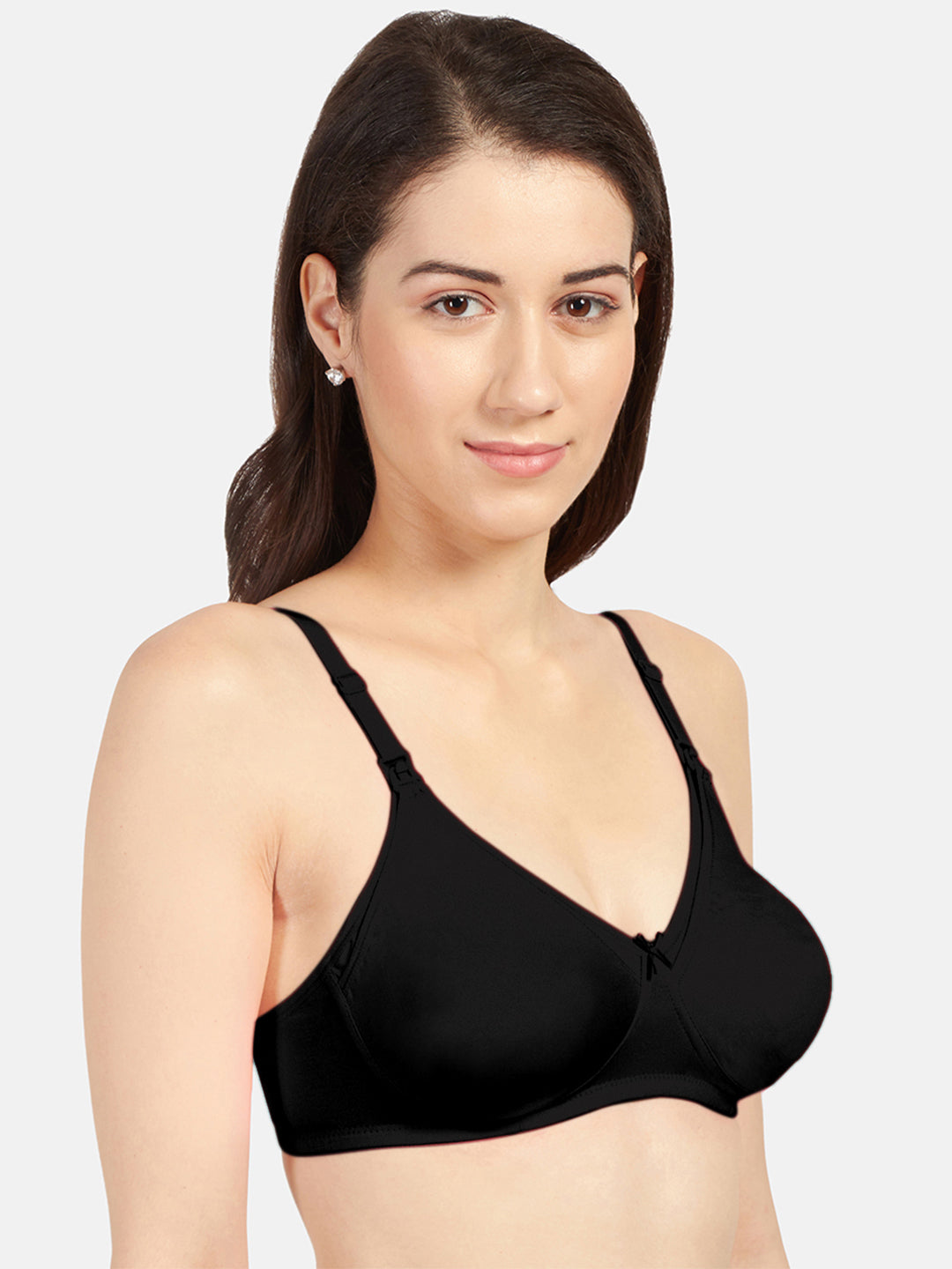 Non-Padded-Full-Coverage-Cotton-Maternity-Bra-with-Press-Button-Feeding-Opening-Babycare-black-right

