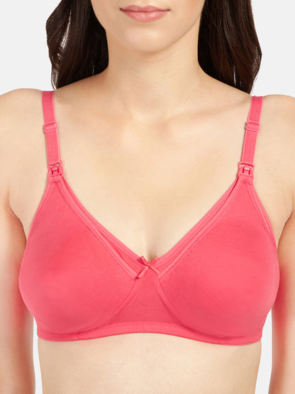 Non-Padded-Full-Coverage-Cotton-Maternity-Bra-with-Press-Button-Feeding-Opening-Babycare-coral-close