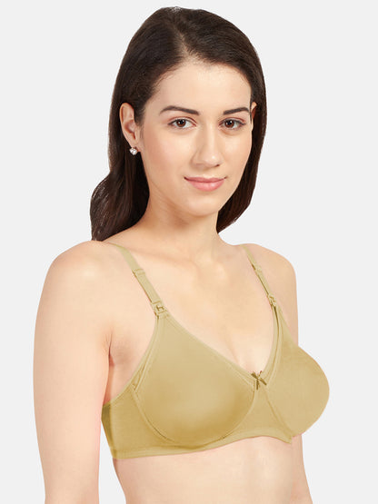 Non-Padded-Full-Coverage-Cotton-Maternity-Bra-with-Press-Button-Feeding-Opening-Babycare-nude-right

