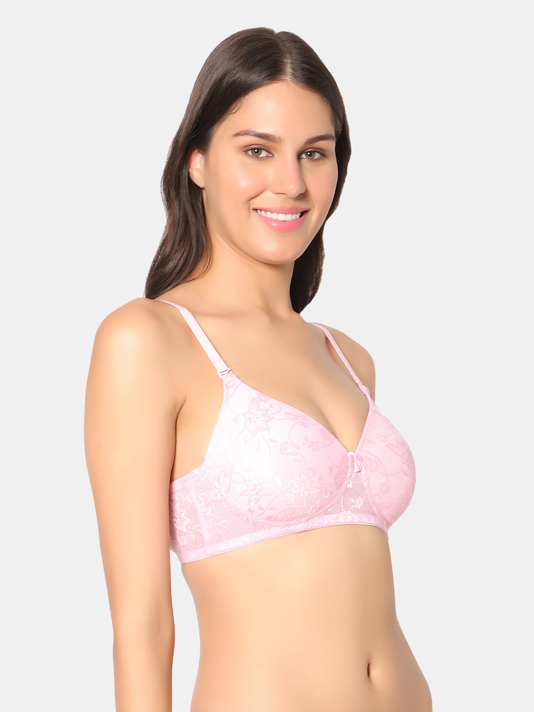 Non-Padded-Non-Wired-Bra-Black-Pink-Right