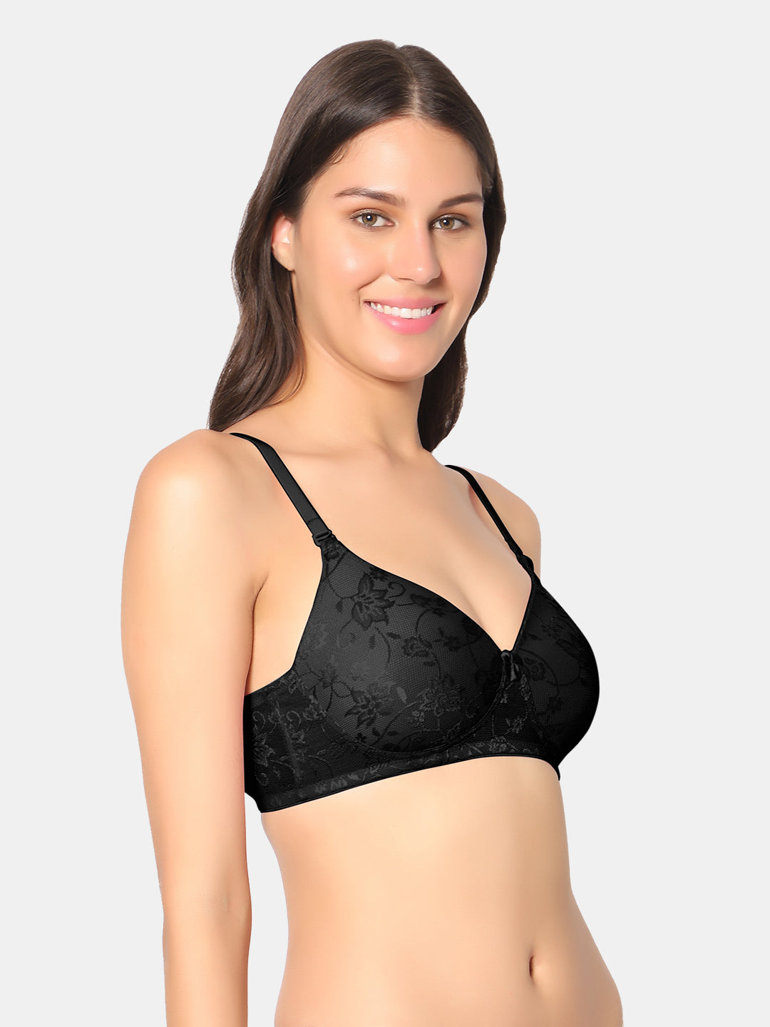 Non-Padded-Non-Wired-Bra-Black–Right