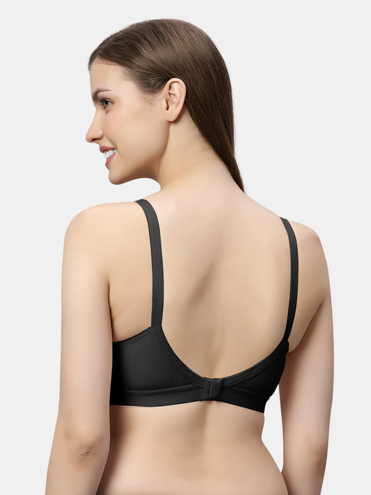 Non-Padded-Non-Wired-Bra-Moulded-Design–Cielo-black-Back