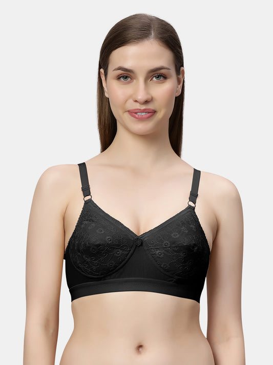 Non-Padded-Non-Wired-Bra-Moulded-Design–Cielo-black-Front