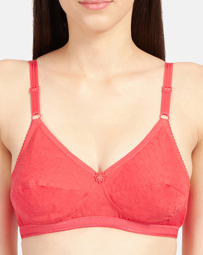 Non-Padded-Non-Wired-Cotton-Bra-with-High-Coverage-Embroidered-Design-and-Adjustable-Straps-Alpha-Coral-Close