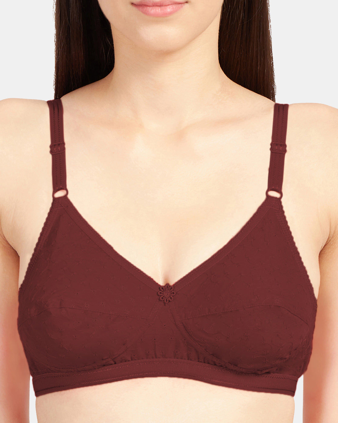 Non-Padded-Non-Wired-Cotton-Bra-with-High-Coverage-Embroidered-Design-and-Adjustable-Straps-Alpha-Maroon-Close