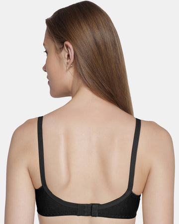 Non-Padded-Non-Wired-Maternity-Bra-Full-Coverage–M.care-Black-Back