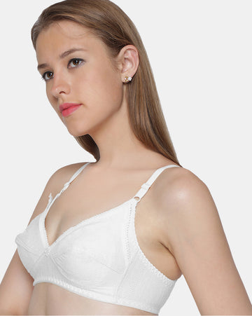 Non-Padded-Non-Wired-Maternity-Bra-Full-Coverage–M.care-White-Right