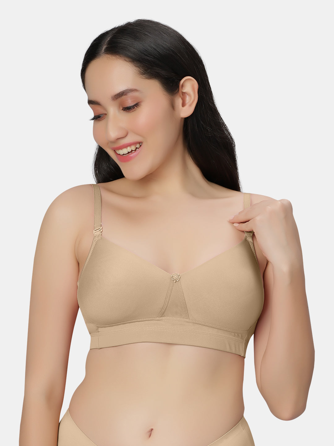 Non-Padded-Non-Wired-Minimizer-Bra-Full-Coverage-Minimizer-Nude-Front