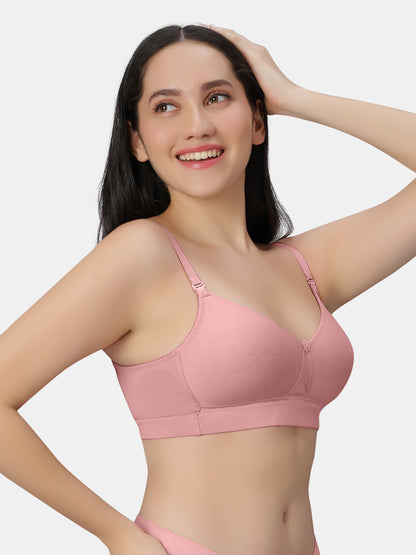 Non-Padded-Non-Wired-Minimizer-Bra-Full-Coverage-Minimizer-Peach-Left