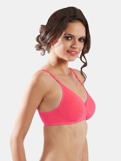 Non-Padded-Non-Wired-Seamless-Bra-with-Adjustable-Straps-and-Medium-Coverage-in-Cotton-Polyester-Blend-Steem-Carrot-Right