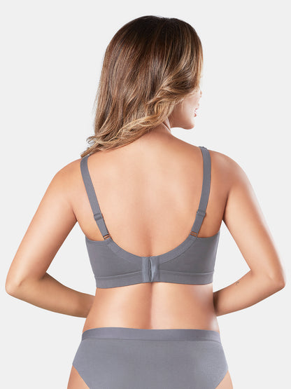 Non-Padded-Non-Wired-T-shirt-Bra-with-Adjustable-Straps-and-Full-Coverage-Support-Clara-Grey-Back