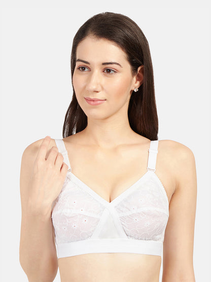 Non-Padded-Pure-Cotton-Bra-Celina-White-Front