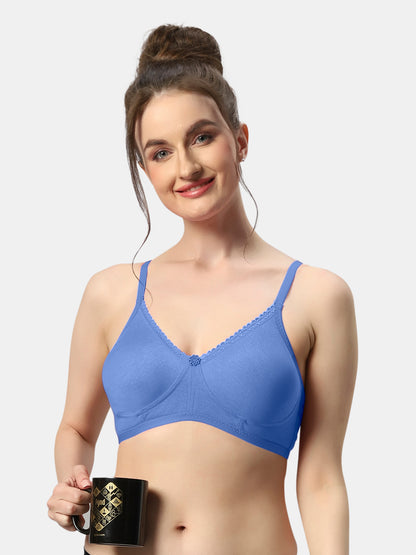 Non-Padded-T-Shirt-Bra-with-Poly-Cotton-Misha-MBlue-Front