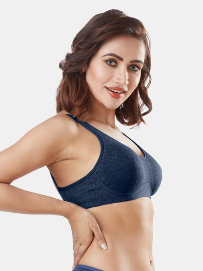 Non-Padded-Wirefree-Cotton-Polyester-Full-Coverage-Everyday-Minimizer-Bra-with-Adjustable-Straps–Minimizer-Blue-Right