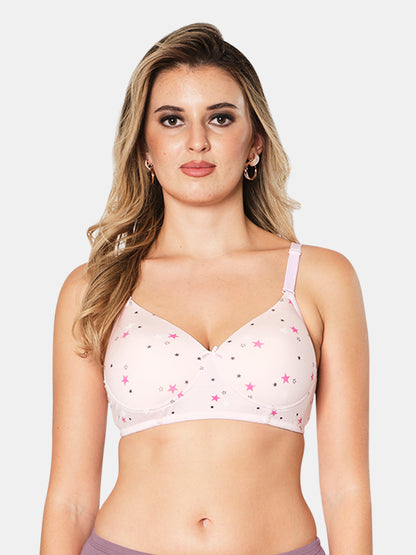 Non-Wired-T-shirt-Bra_Cotton-Polyester-Blend-Madeline-Pink-Front