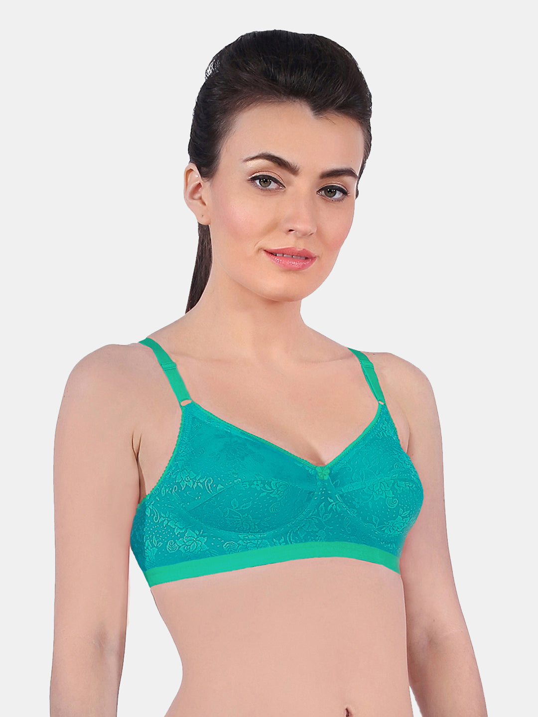 Nutralv-Women_s-Fancy-Net-Regular-Bra-Green-Right