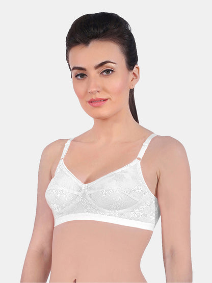 Nutralv-Women_s-Fancy-Net-Regular-Bra-White-Left