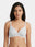 Non Padded Medium Coverage Polyster Cotton Everyday Bra with Adjustable Straps Non Wired and Hook and Eye Closure - Omania