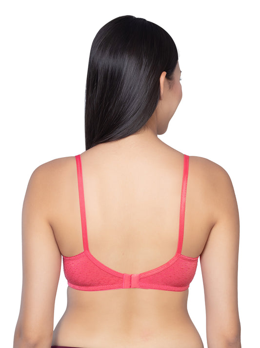 Women Full Coverage Non Padded Everyday Bra with Adjustable Straps & Wide Waistband- Penelop