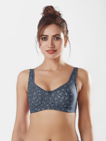 Non-Padded Wirefree Full Cup Medium Coverage Cotton-Polyester Bra with Adjustable Straps – PONDS