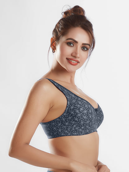Non-Padded Wirefree Full Cup Medium Coverage Cotton-Polyester Bra with Adjustable Straps – PONDS