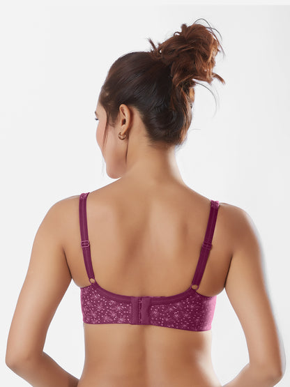 Non-Padded Wirefree Full Cup Medium Coverage Cotton-Polyester Bra with Adjustable Straps – PONDS