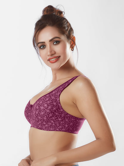 Non-Padded Wirefree Full Cup Medium Coverage Cotton-Polyester Bra with Adjustable Straps – PONDS