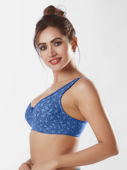 Non-Padded Wirefree Full Cup Medium Coverage Cotton-Polyester Bra with Adjustable Straps – PONDS