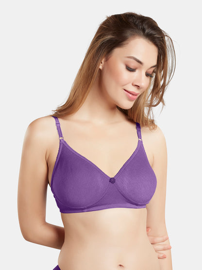 Non-Padded Wirefree Medium Coverage Polycotton Minimizer Bra – FELONG