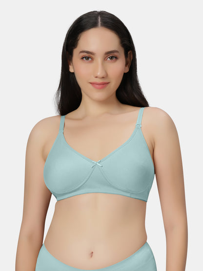 Padded-Non-Wired-T-shirt-Bra-Medium-Coverage-Knox-IGreen-Front