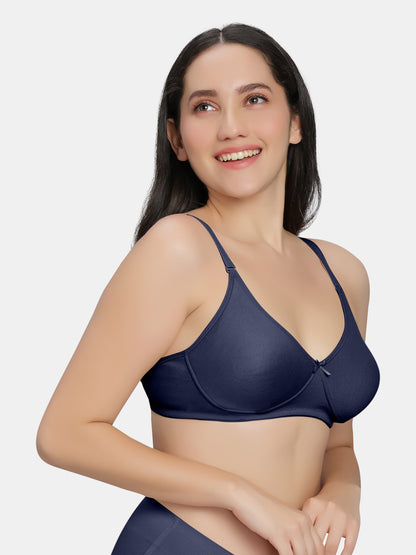 Padded-Non-Wired-T-shirt-Bra-Medium-Coverage-Knox-Navy-Right