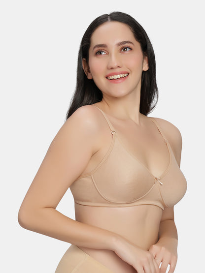 Padded-Non-Wired-T-shirt-Bra-Medium-Coverage-Knox-Nude-Right