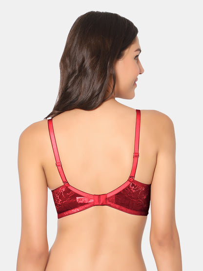 Padded-Wirefree-Nylon-Spandex-Medium-Coverage-Everyday-Bra-with-Detachable-Straps–Soda-Red-Back